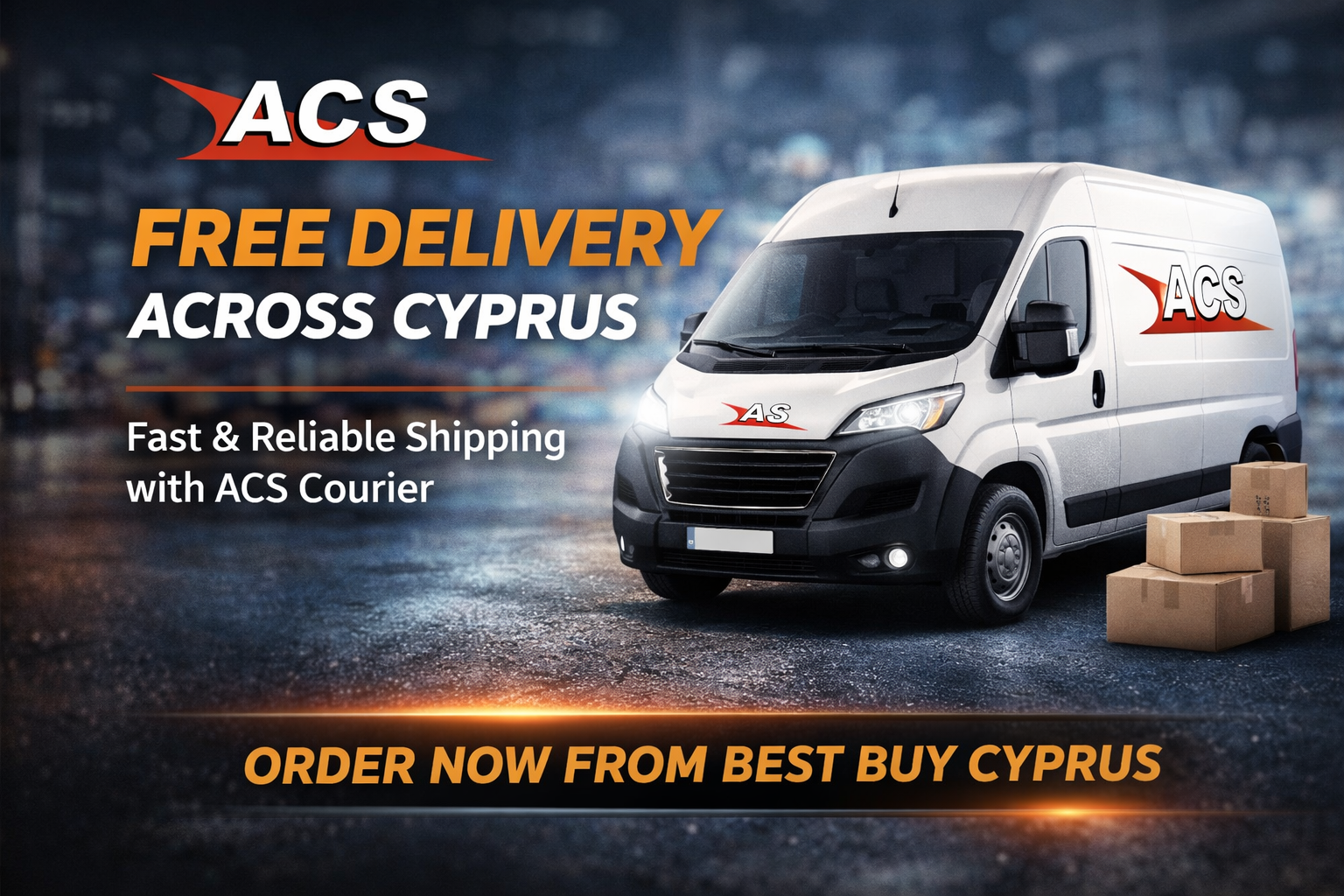 ACS Courier delivery across Cyprus with fast and reliable shipping from Best Buy Cyprus